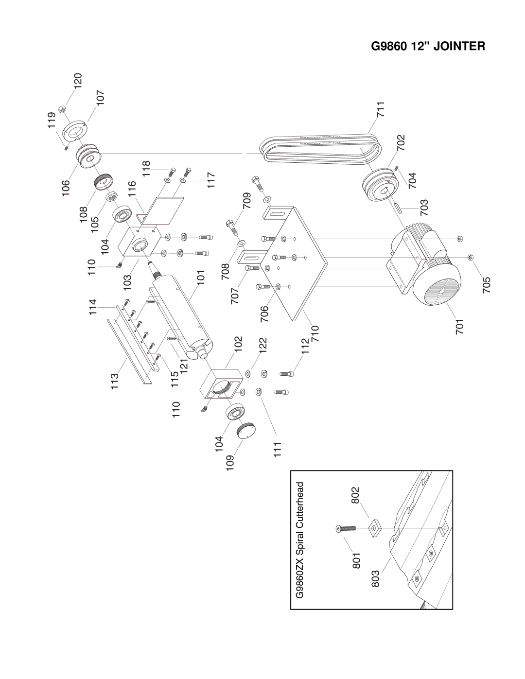 Grizzly G9859 instruction manual 120 107 119 