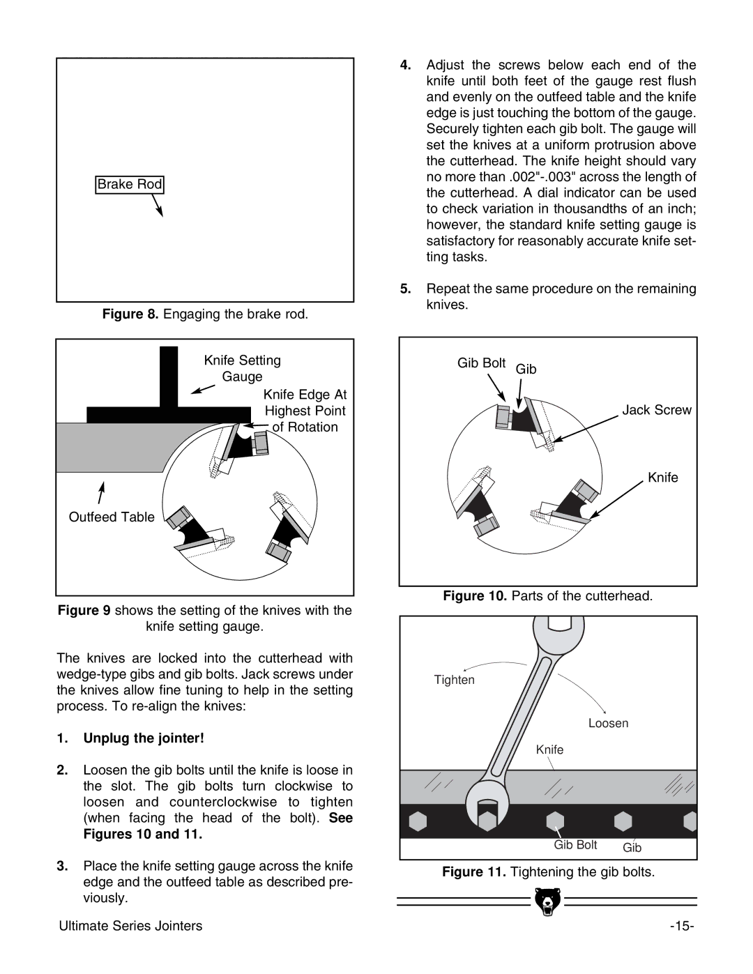 Grizzly G9861, G9860ZX instruction manual Figures 10 