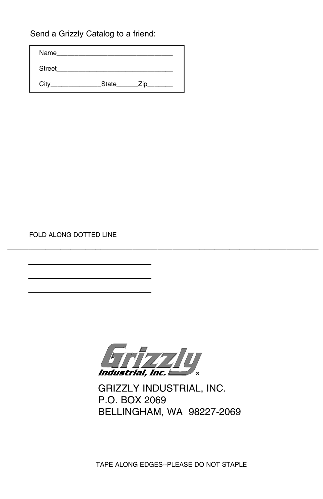 Grizzly G9908 instruction manual Grizzly INDUSTRIAL, INC 