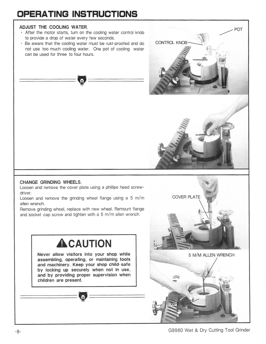 Grizzly G9960 manual 