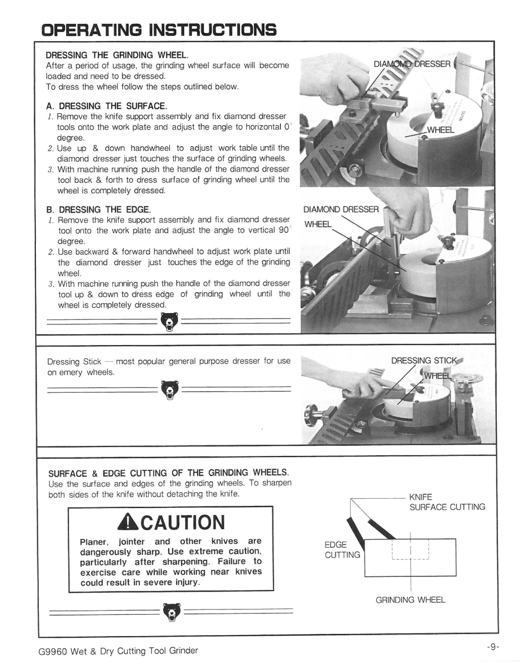 Grizzly G9960 manual 