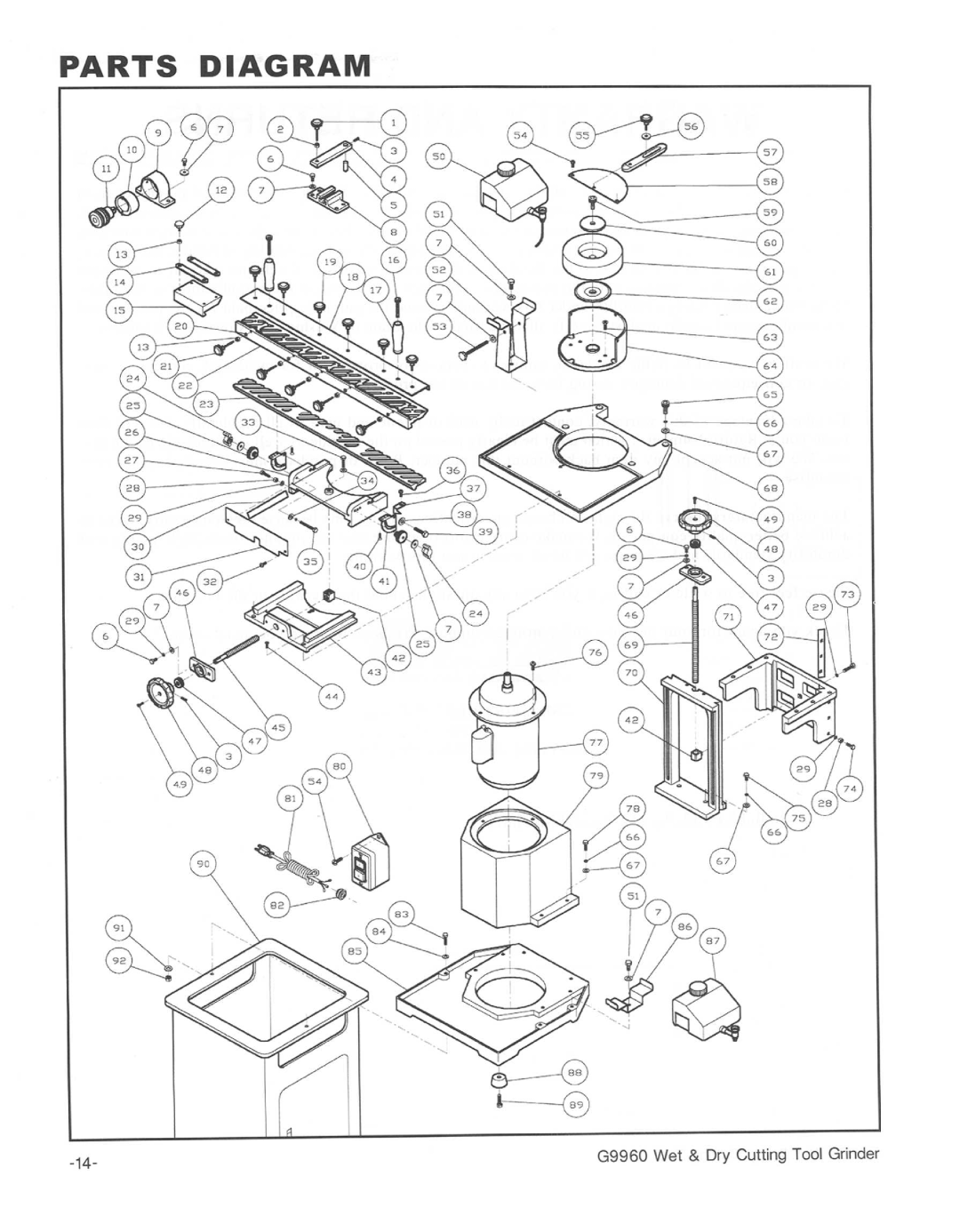 Grizzly G9960 manual 