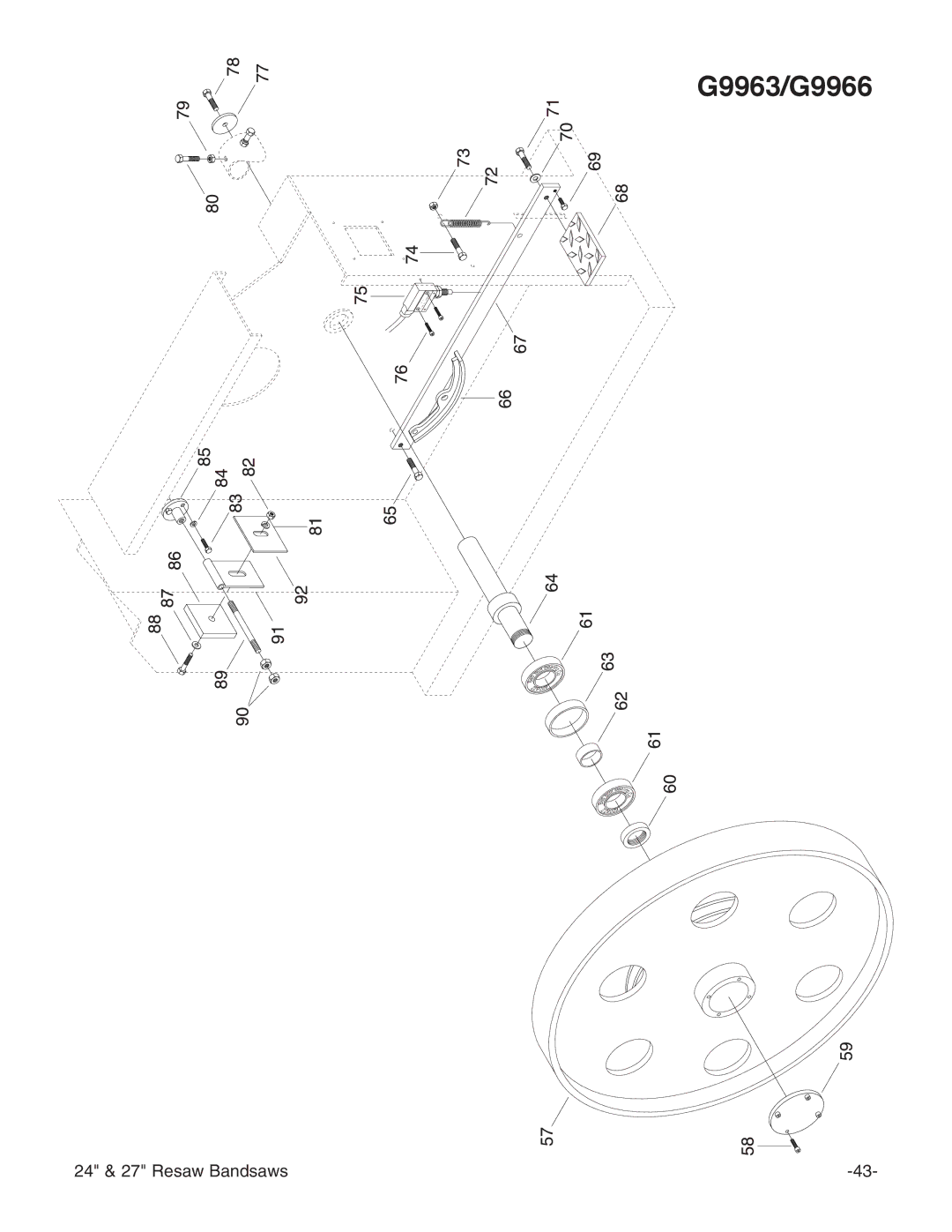 Grizzly G9966, G9963, G3620 instruction manual Arin g C o 