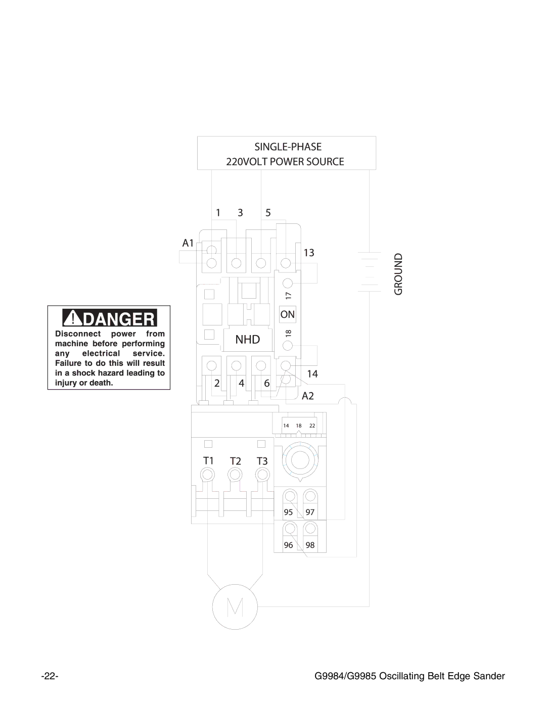 Grizzly instruction manual G9984/G9985 Oscillating Belt Edge Sander 