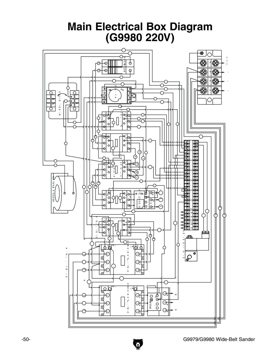 Grizzly GBC-H20L manual AIN %LECTRICALLOXX$IAGRAMA  6 