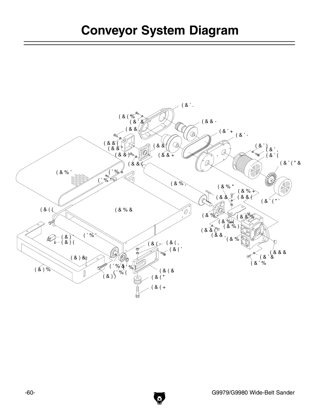 Grizzly GBC-H20L manual #ONVEYOR 3YSTEMM$IAGRAM 