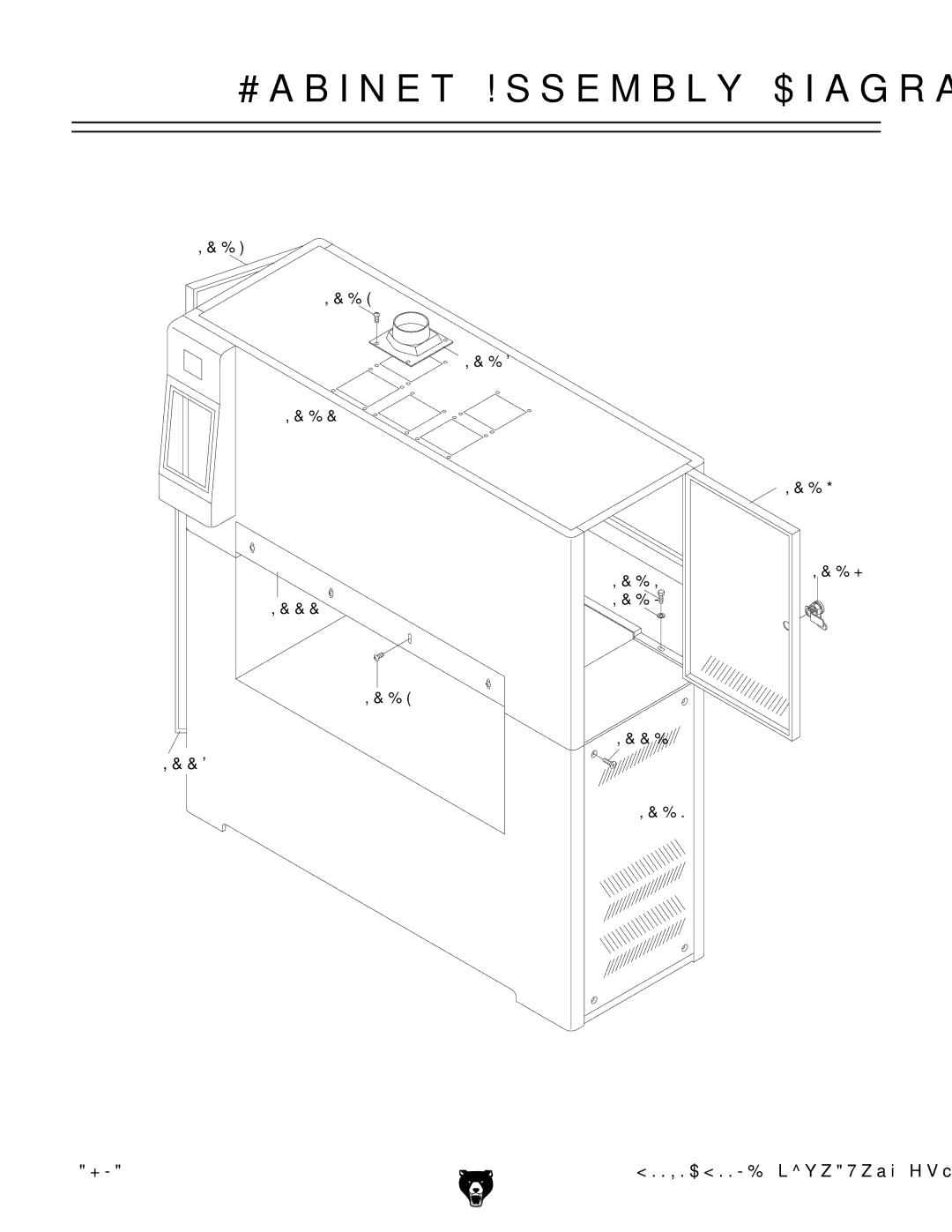 Grizzly GBC-H20L manual #Abinet !Ssembly $Iagram 