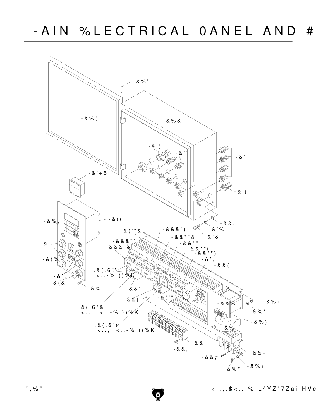 Grizzly GBC-H20L manual AIN %LECTRICALL0ANELEAND #ONTROLSS$IAGRAM 