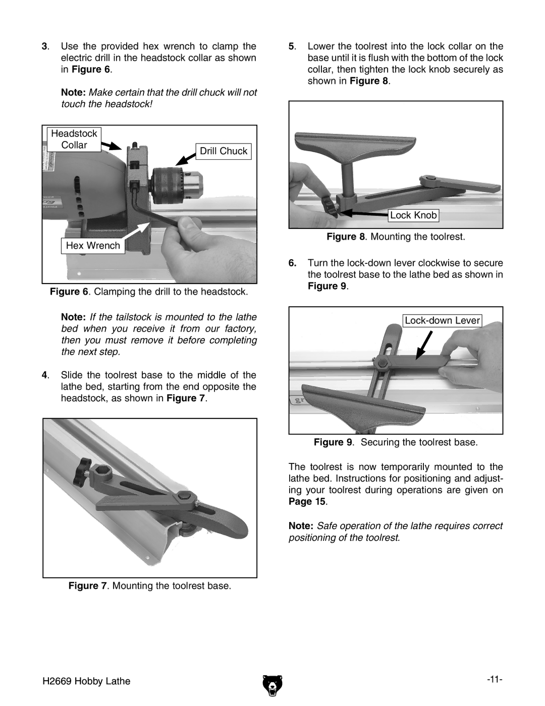 Grizzly H2669 owner manual 