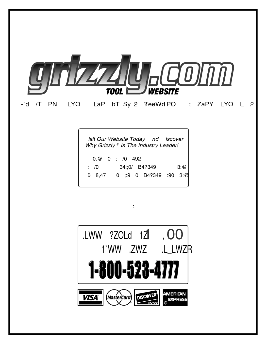 Grizzly H2669 owner manual 