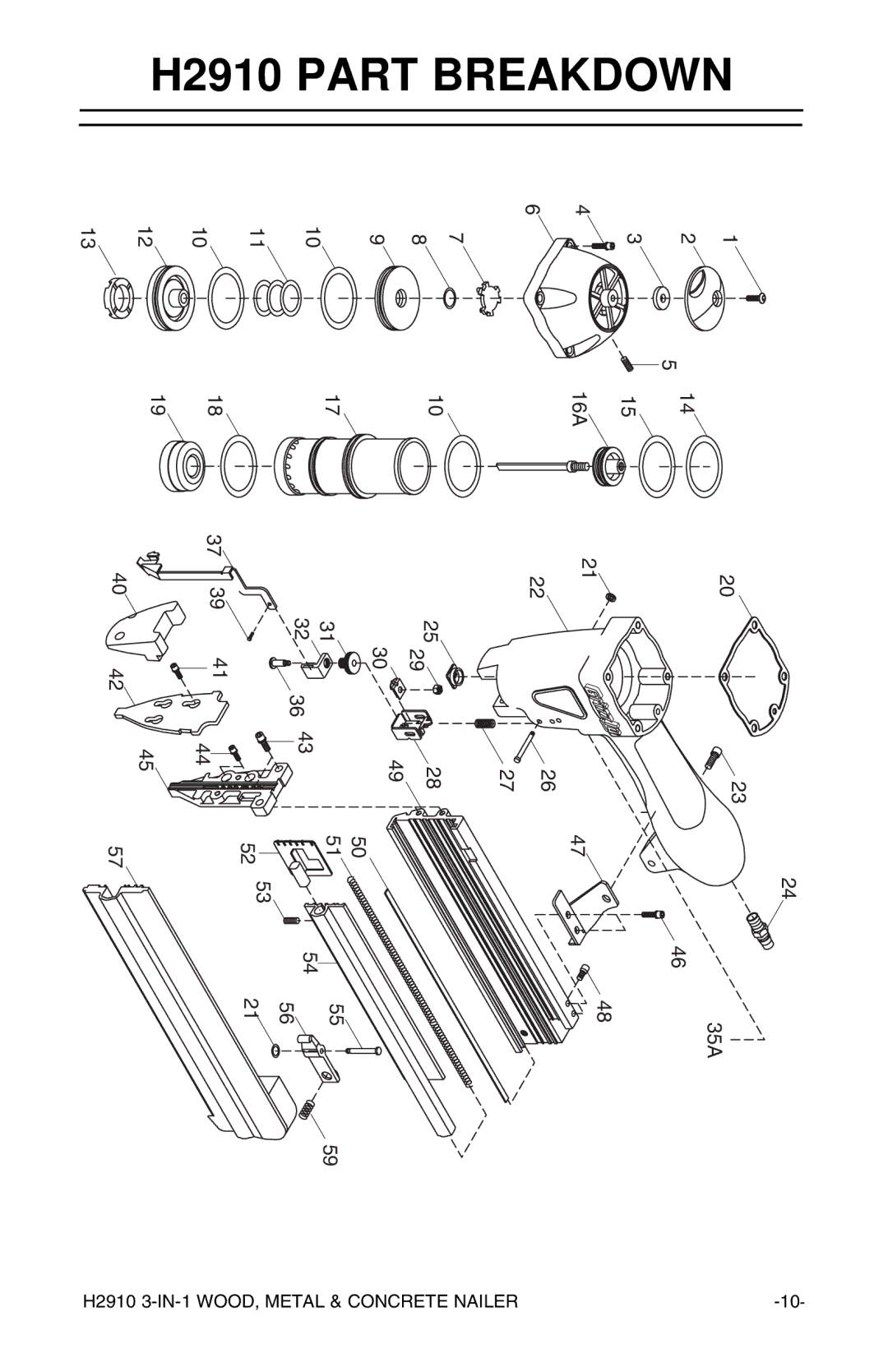 Grizzly H2910 instruction manual 16A 37 39 35A 4354 