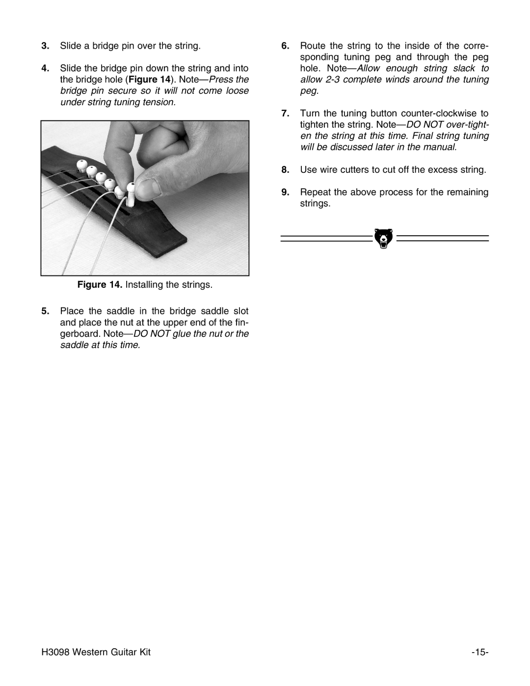 Grizzly H3098 instruction manual 