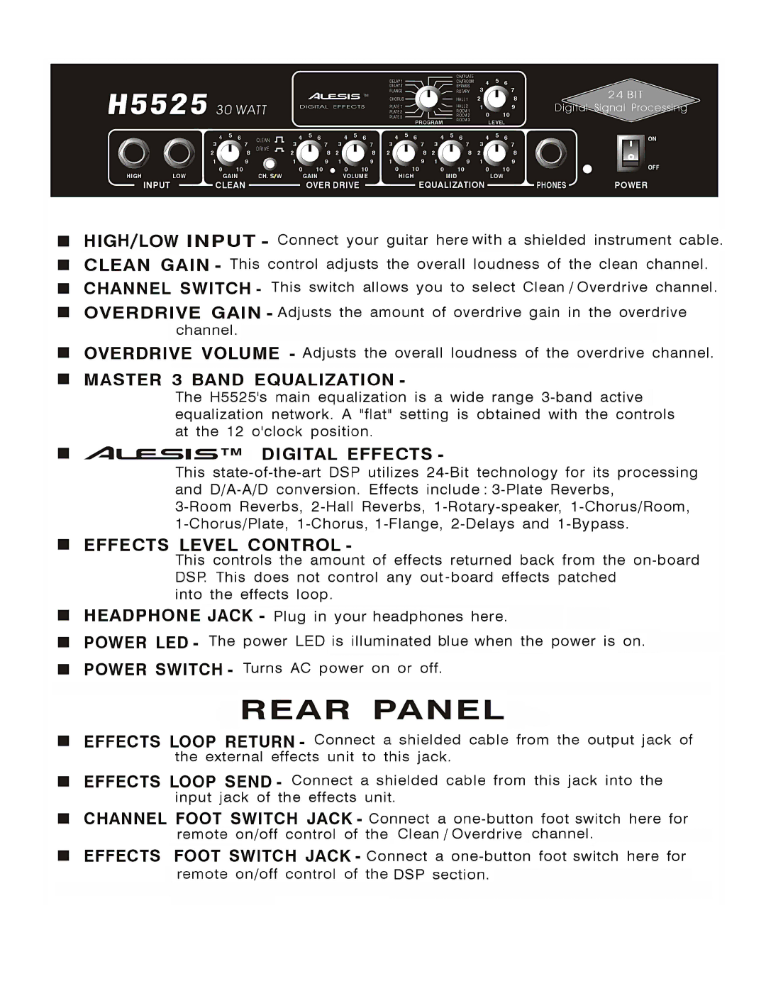 Grizzly H5525 instruction sheet 