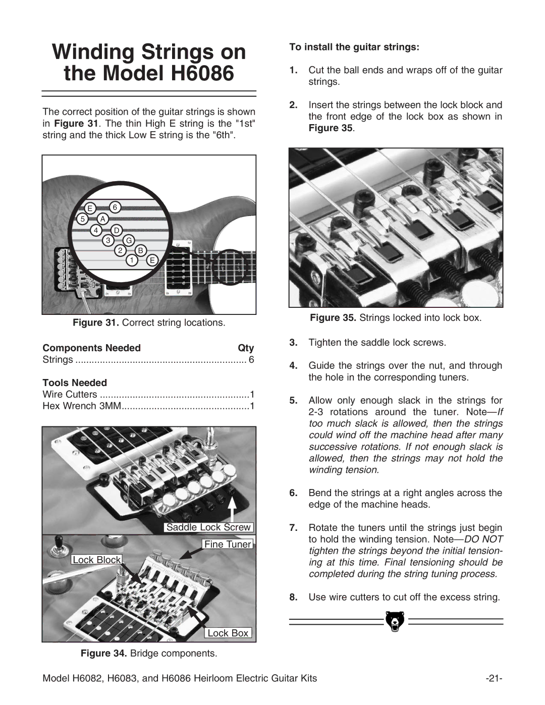 Grizzly H6082 manual 1TY, HVYYaZAdX`HXgZl, CZIjcZg, AdX`7dm 