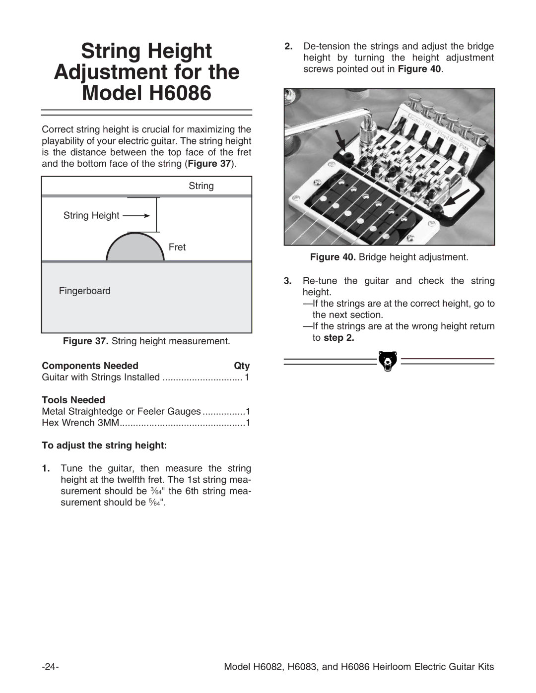 Grizzly H6082 manual i#, IZcZmihZXidc#, #OMPONENTS .EEDED 1TY, JiVgliHigc\hchiVaaZY############################## 