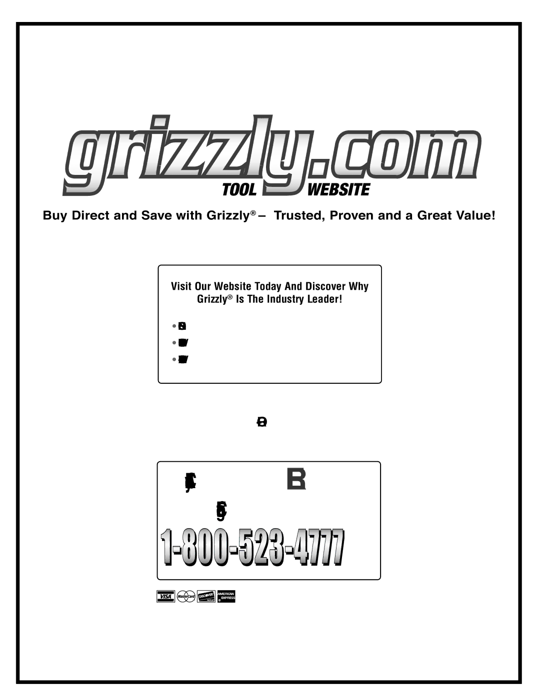 Grizzly H6085 manual #ALL 4ODAY &OR, Ull #Olor #Atalog 