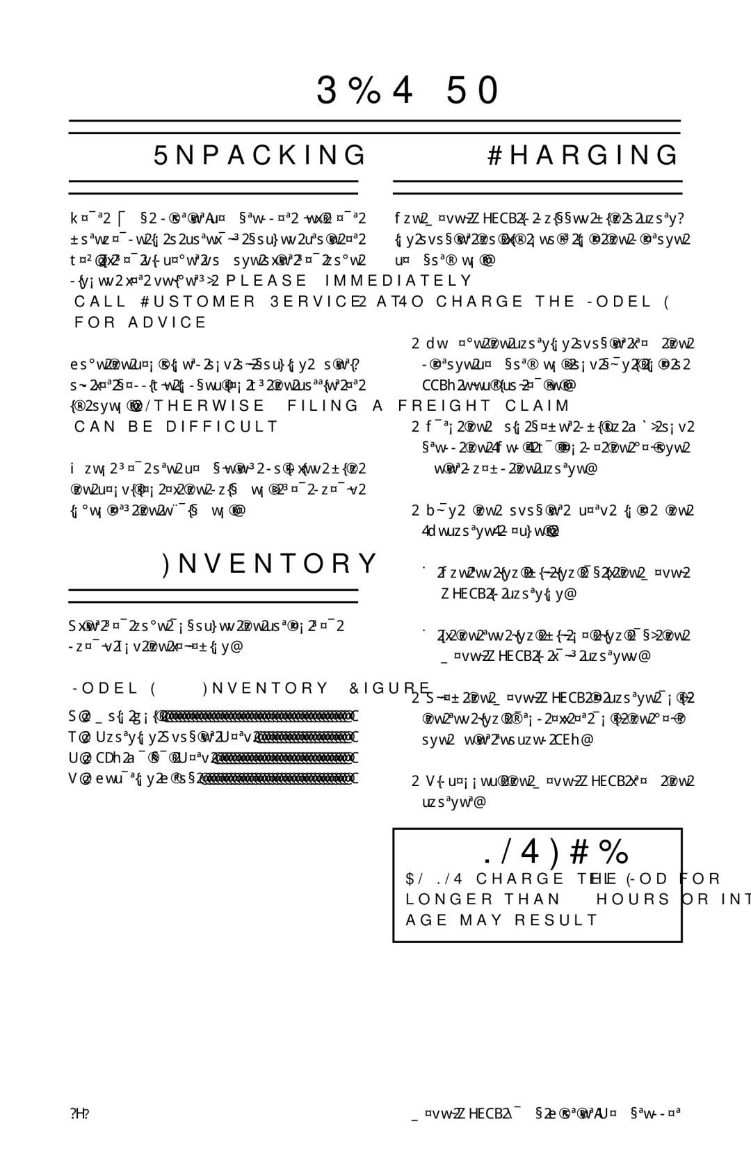 Grizzly instruction manual Set Up, UnpackingCharging, Model H6310 Inventory Figure, To charge the Model H6310 