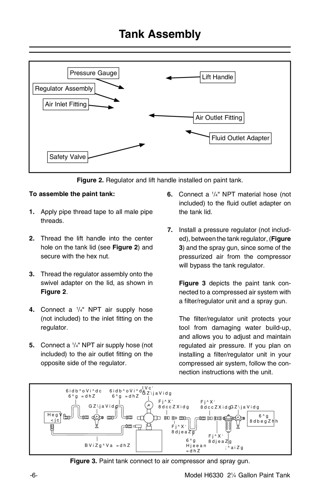 Grizzly H6330 instruction manual Tank Assembly, To assemble the paint tank 