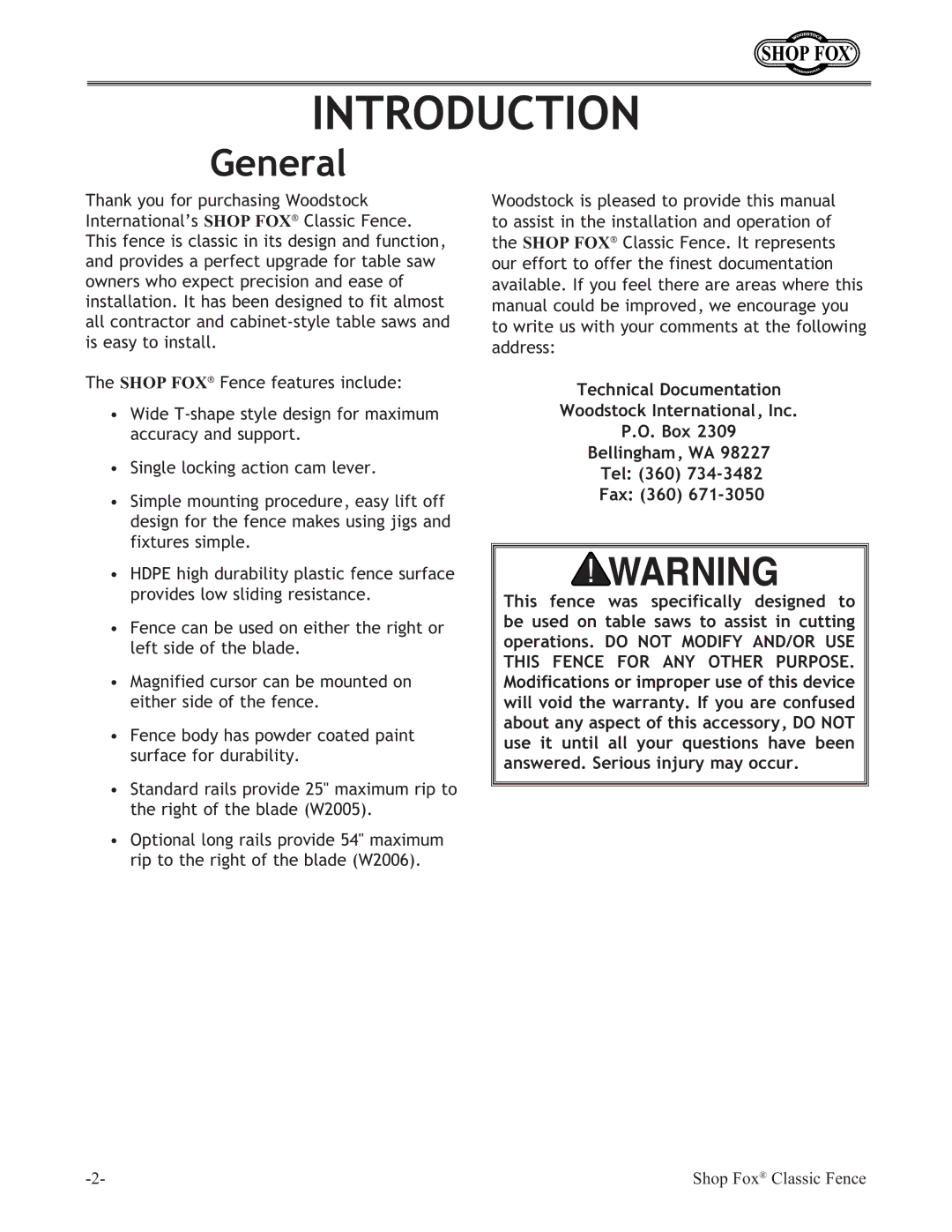 Grizzly H6472 instruction sheet Introduction, General 