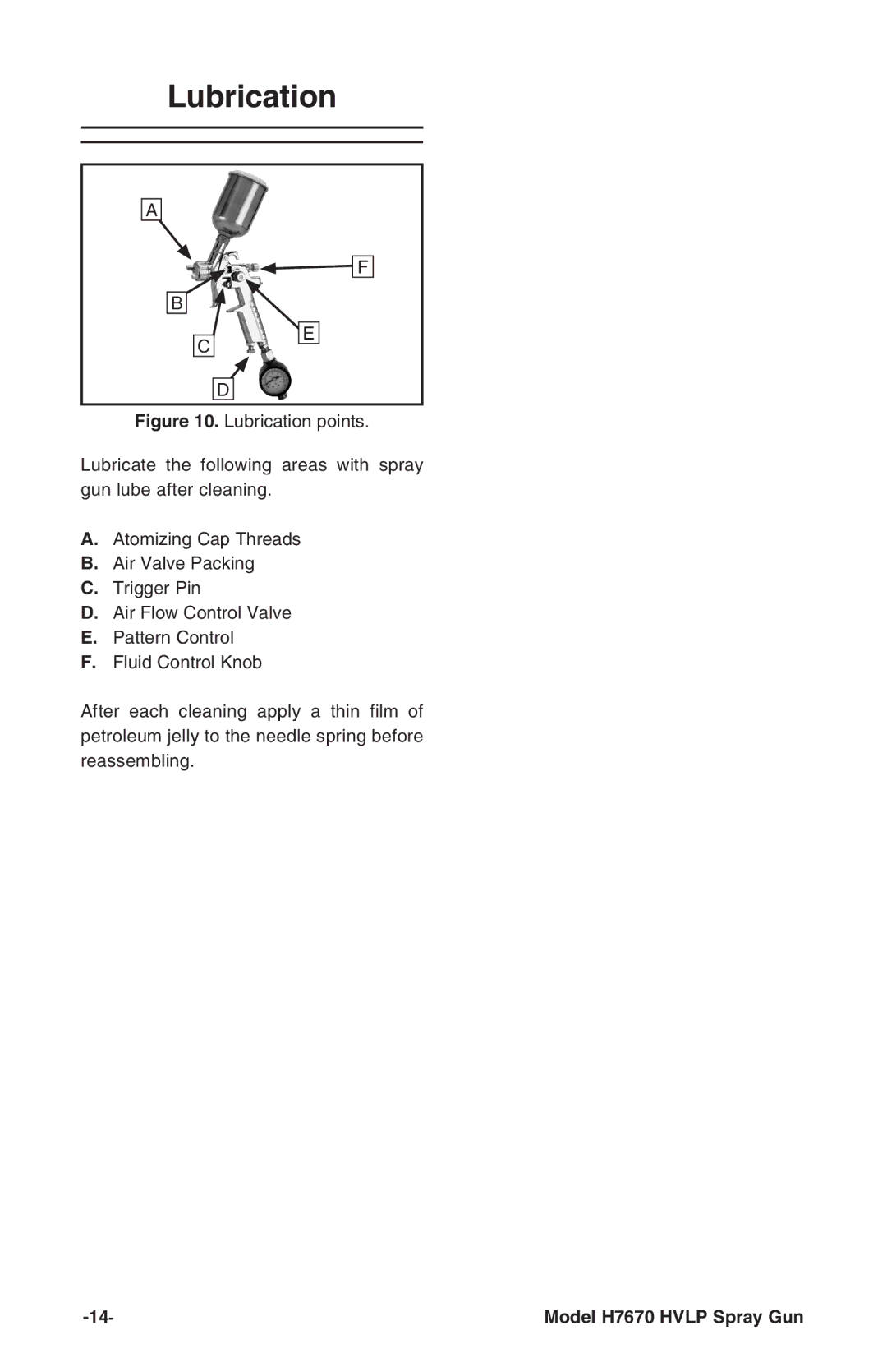 Grizzly H7670 instruction manual Lubrication 