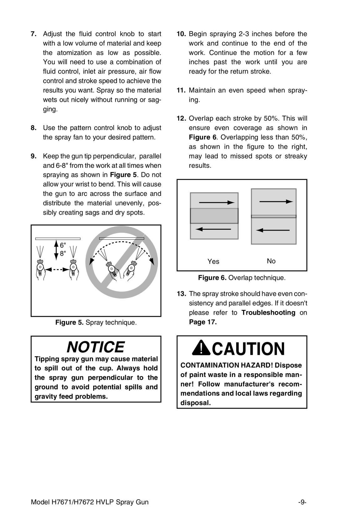 Grizzly H7672, H7671 instruction manual Overlap technique 