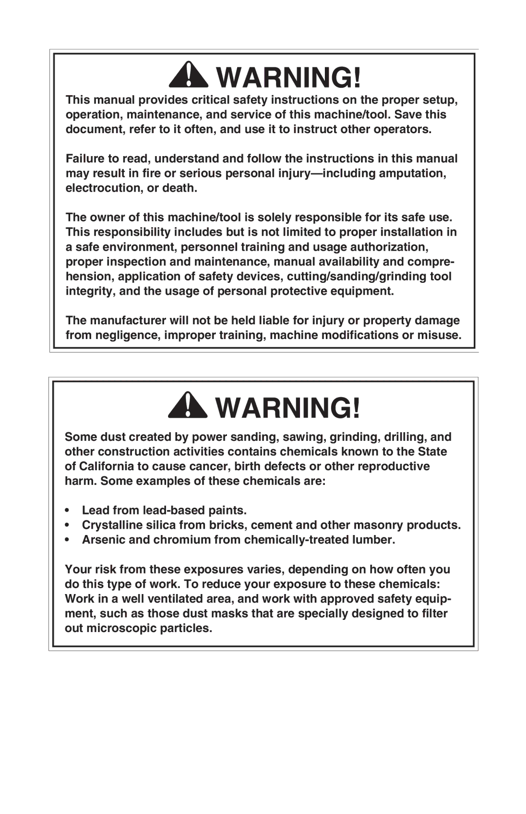 Grizzly H7671, H7672 instruction manual 