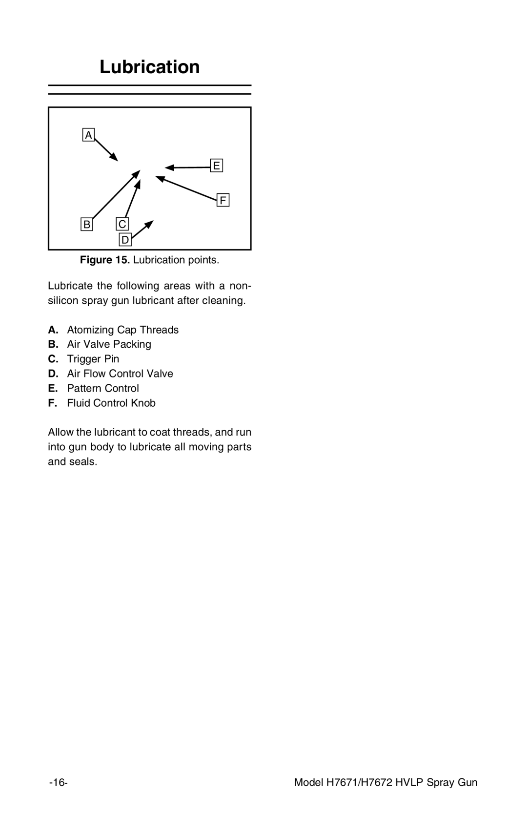 Grizzly H7671 H7672 instruction manual Lubrication 