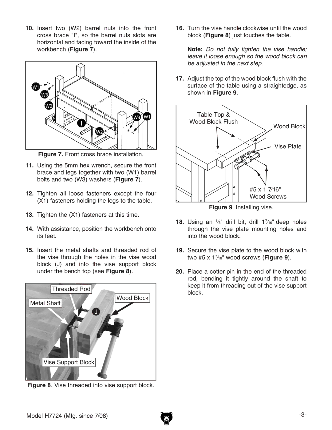 Grizzly H7724 manual 