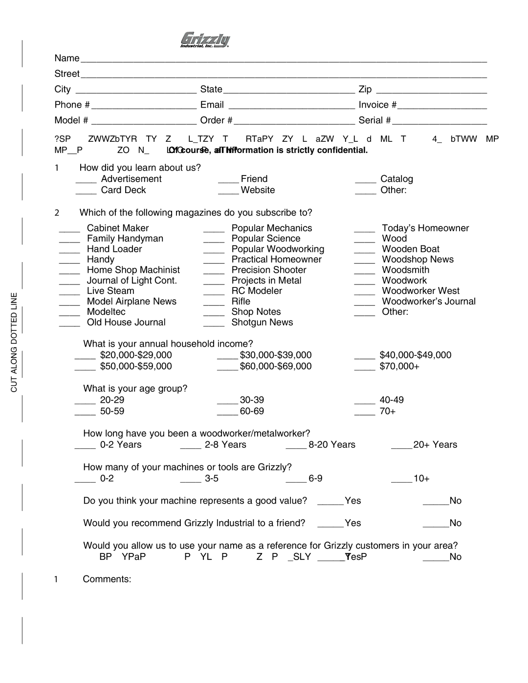 Grizzly H7761 owner manual 