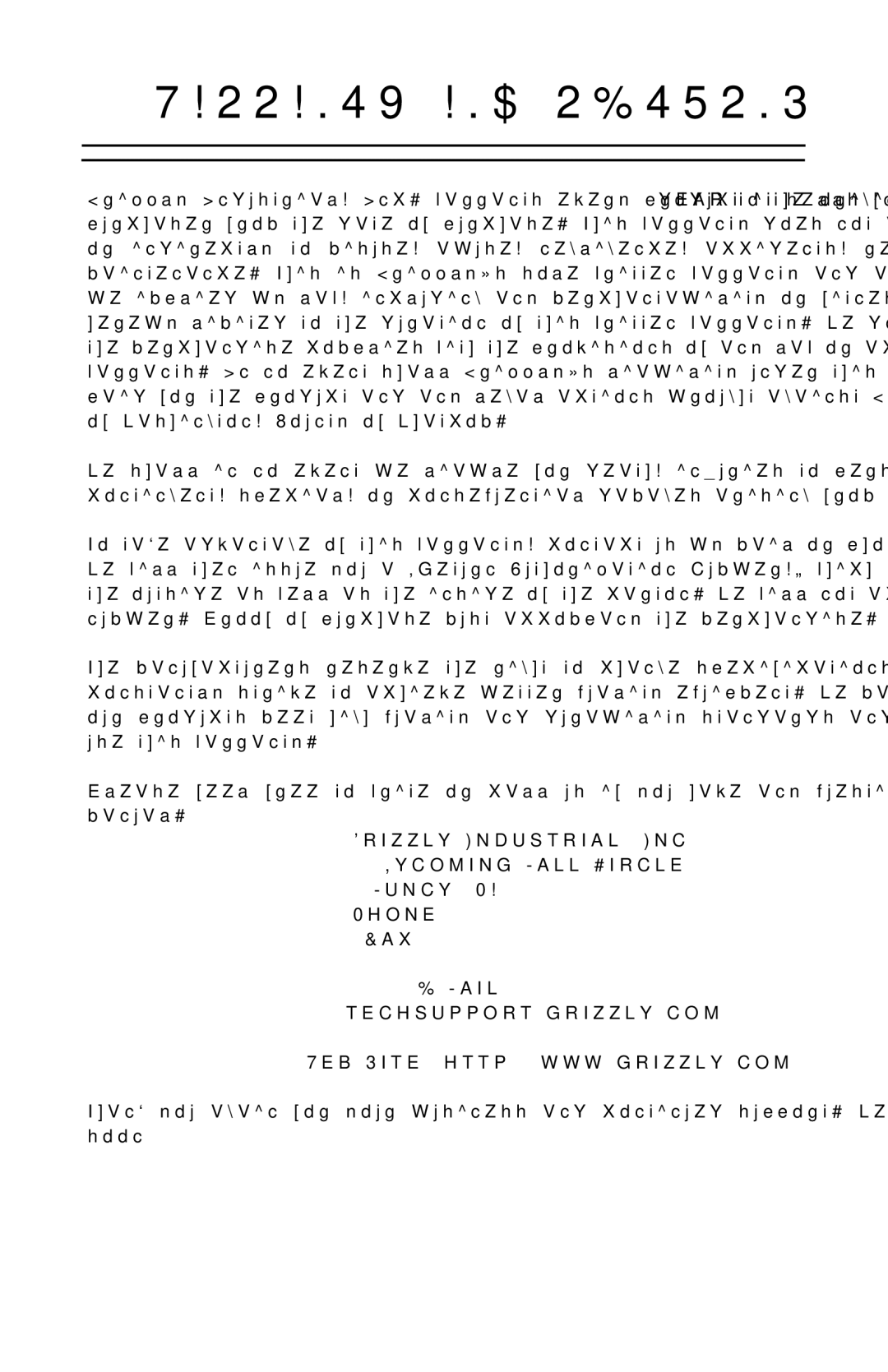 Grizzly H7948, H7947 instruction manual Warranty and Returns 