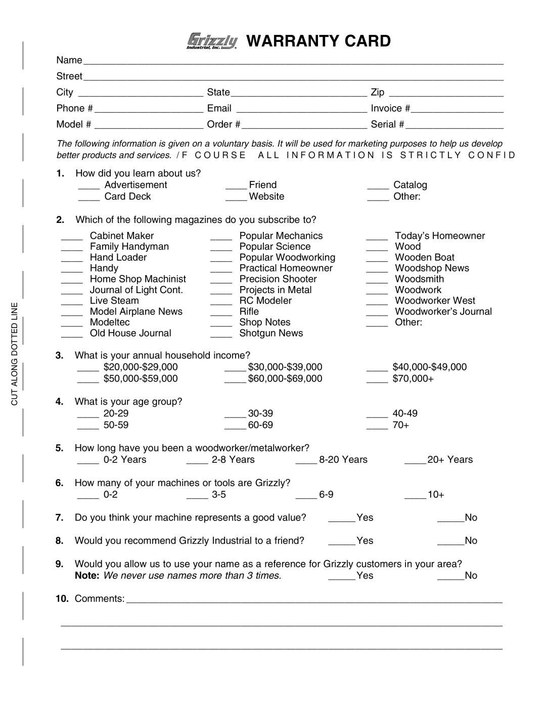 Grizzly H8170/H8171 owner manual 