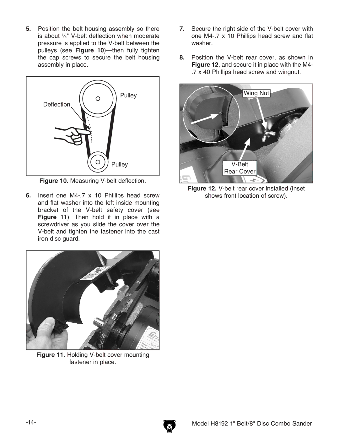 Grizzly H8192 owner manual Deflection 