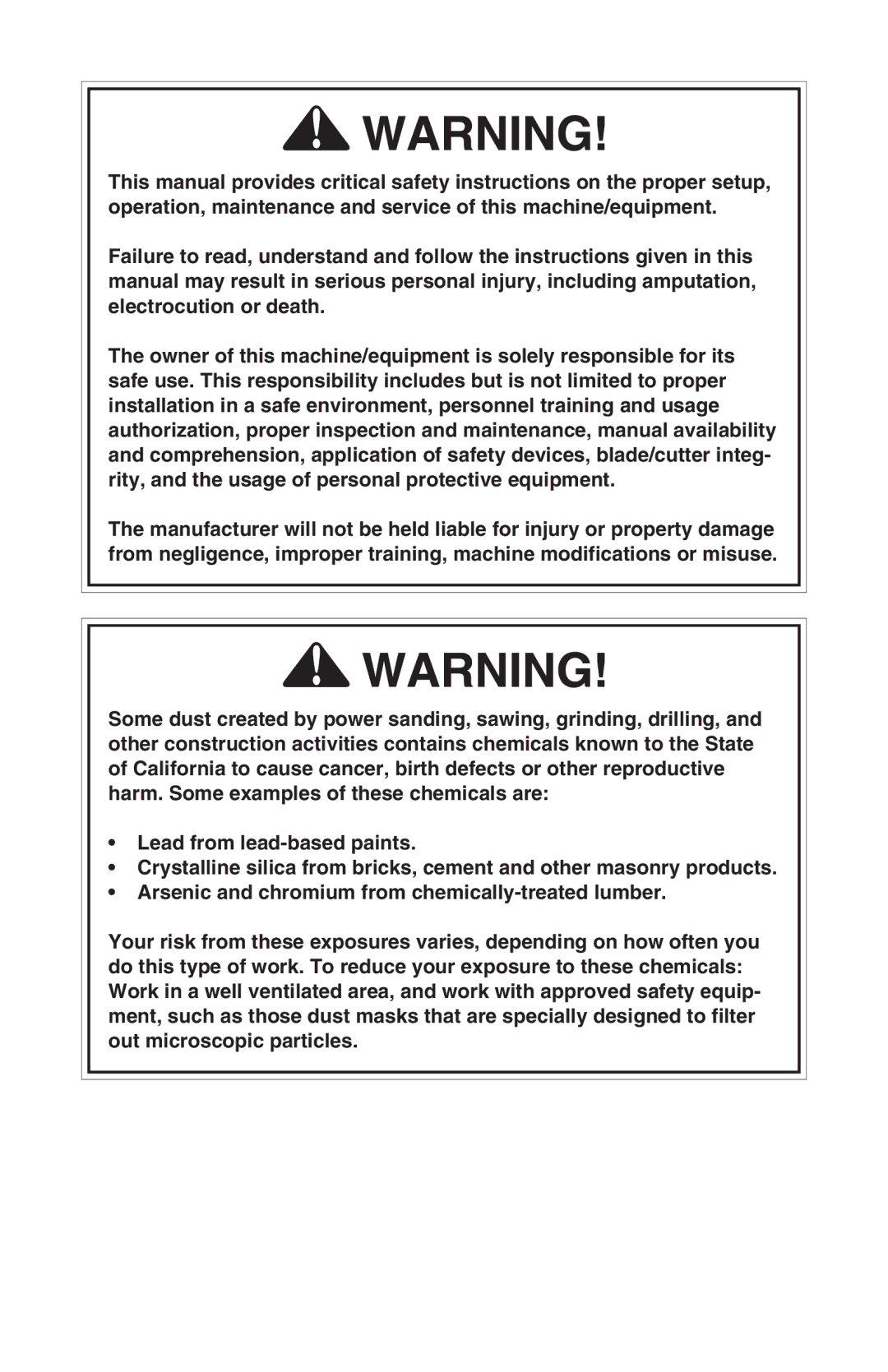 Grizzly h8234 owner manual Ss ,EAD from Leadbased PAINTS 