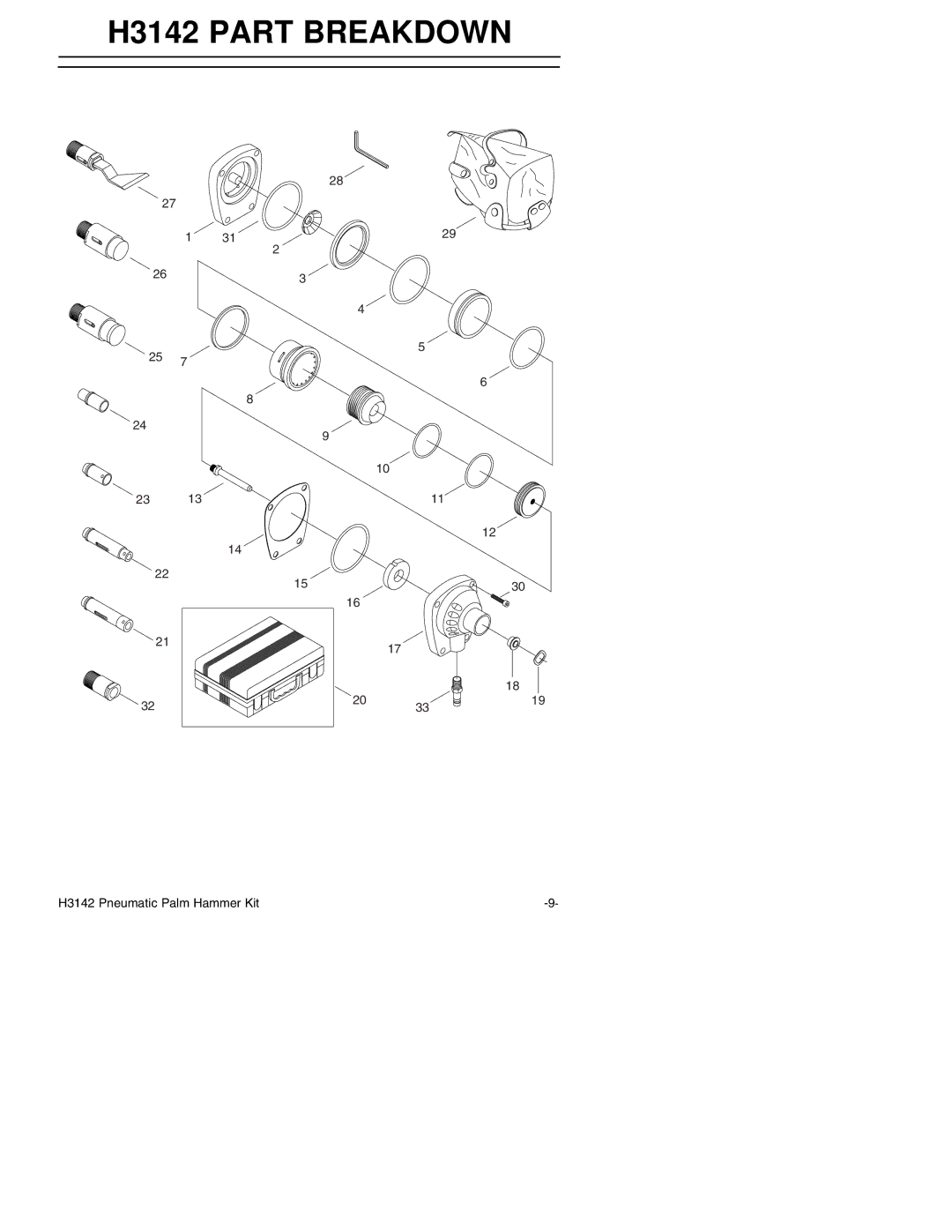 Grizzly Model H3142 instruction manual H3142 Part Breakdown 