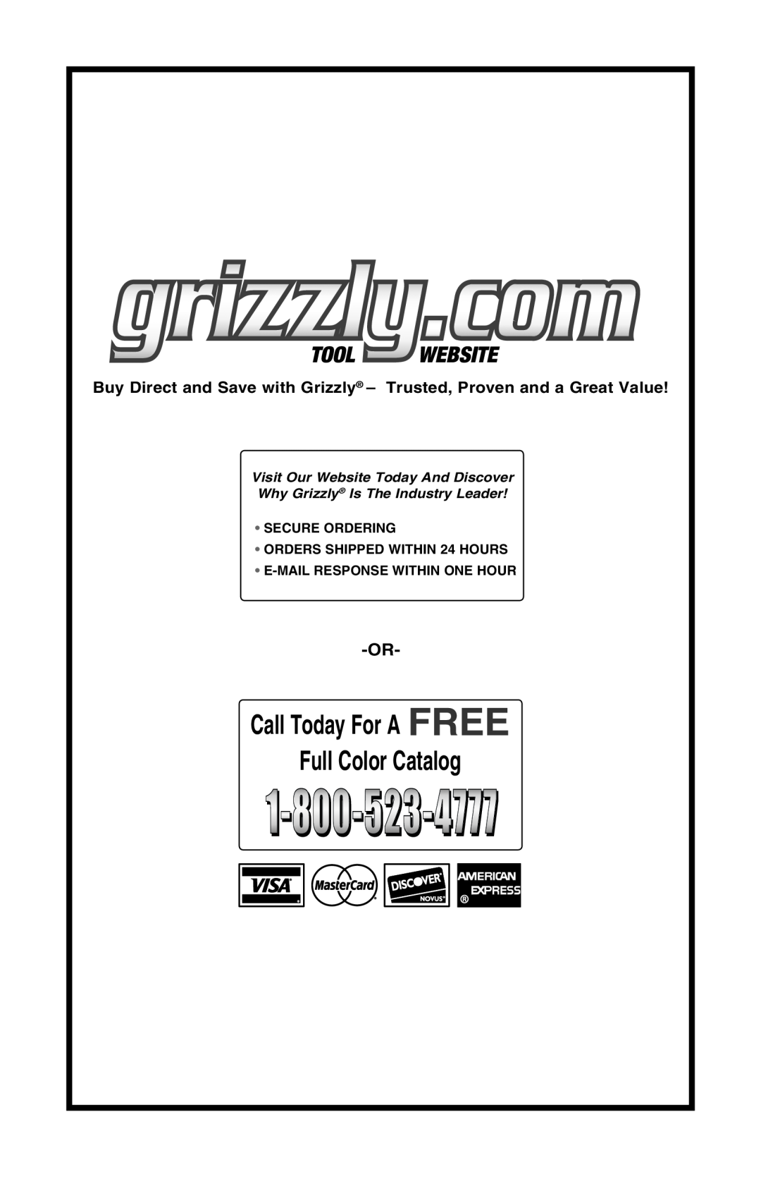 Grizzly T10010 manual 