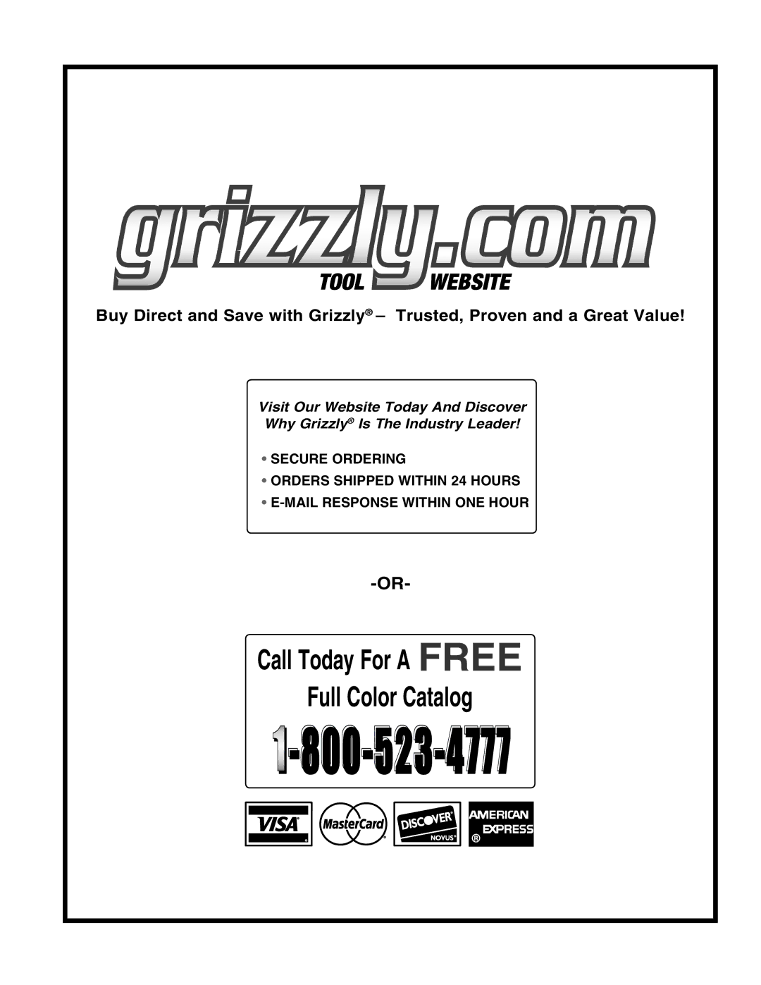 Grizzly T10044 instruction sheet 