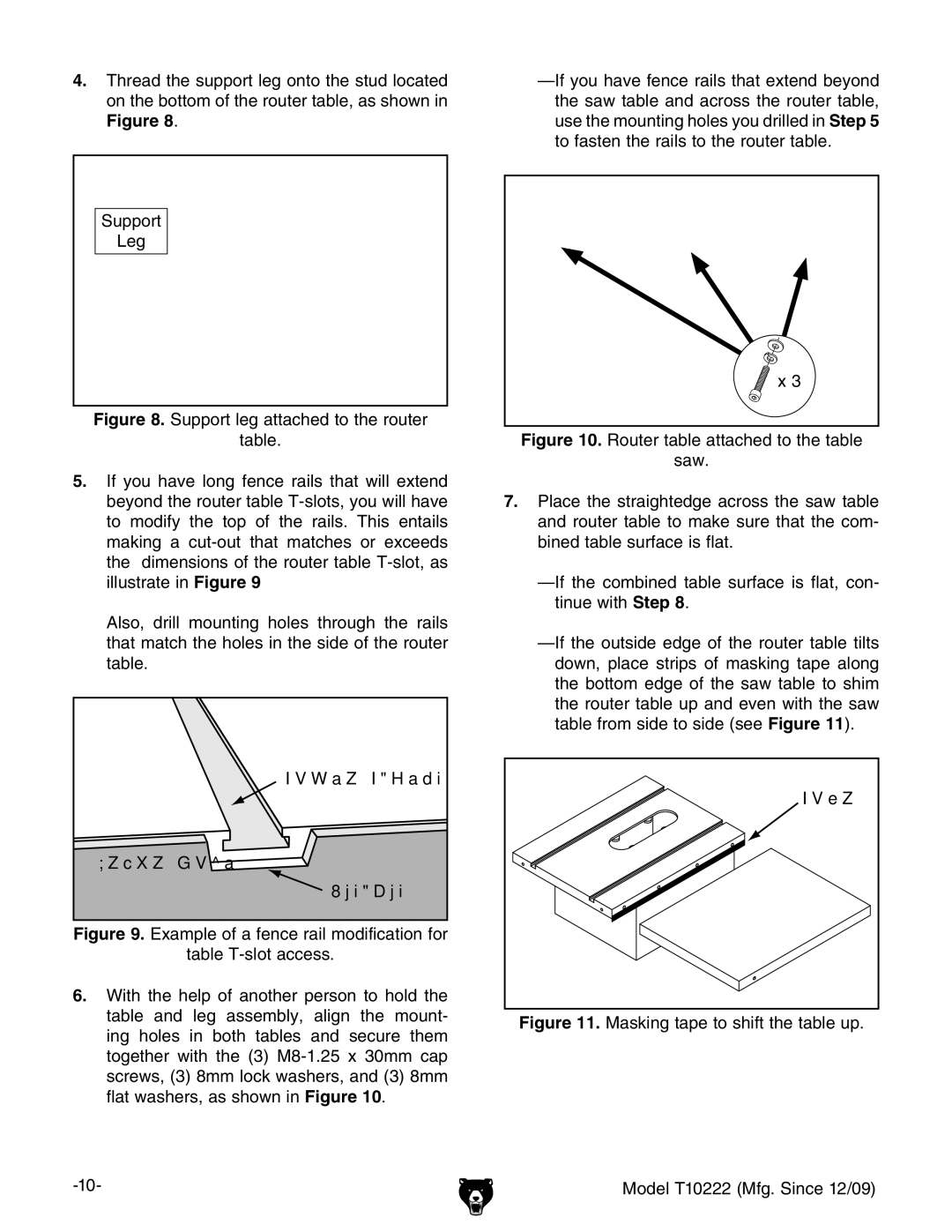 Grizzly T10222 owner manual Cut-Out 