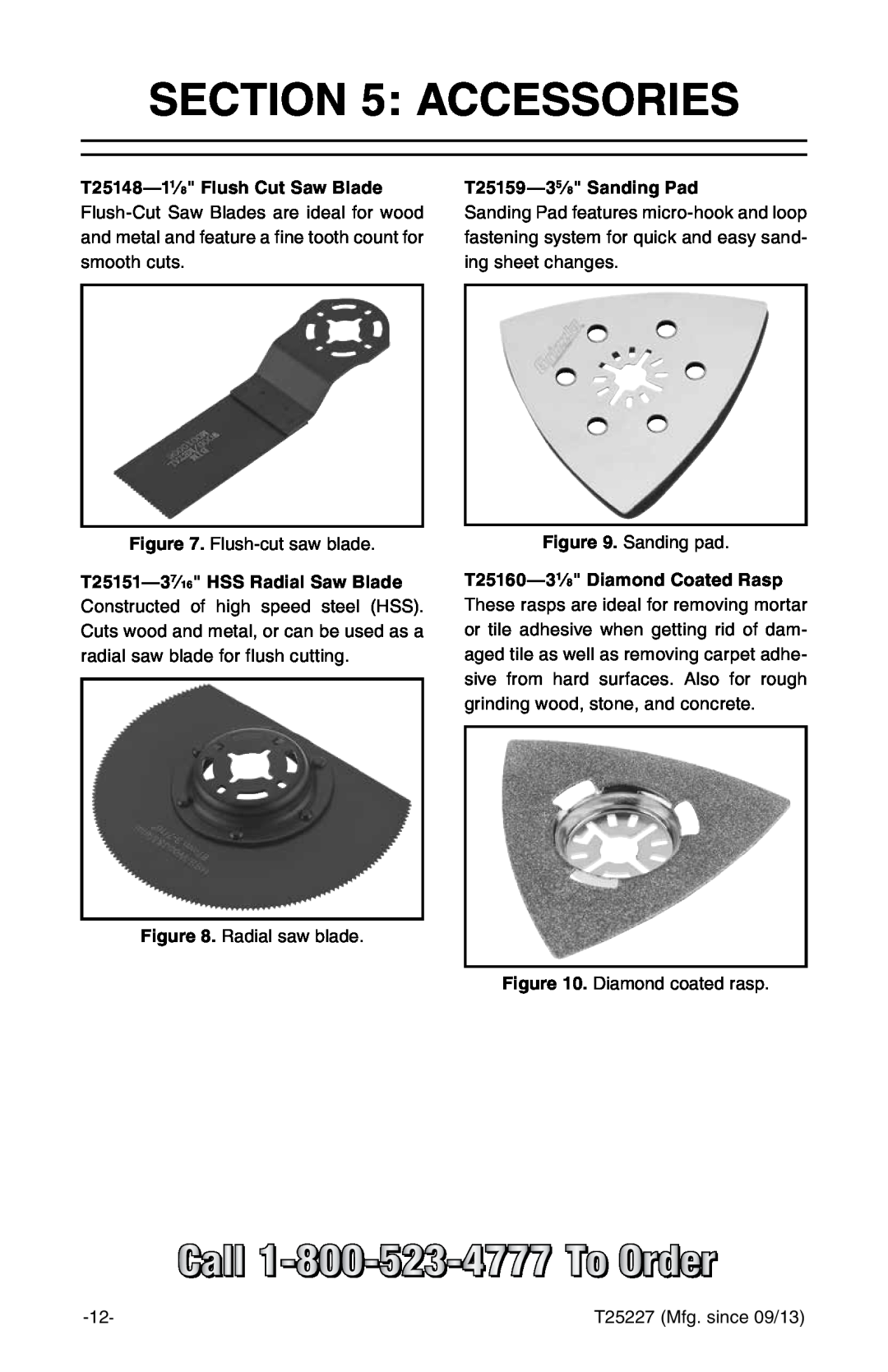 Grizzly T25227 owner manual Accessories 