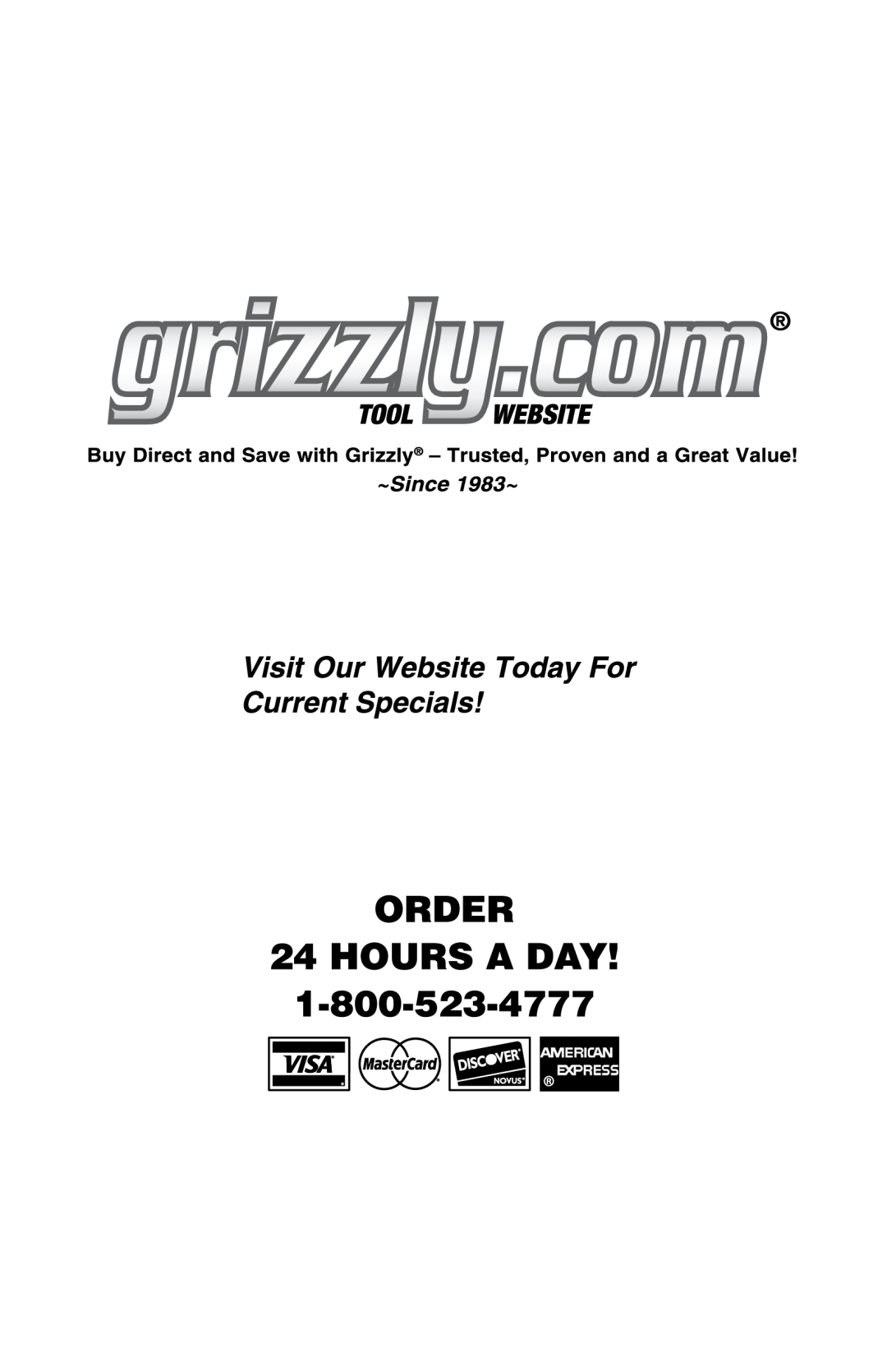 Grizzly T25227 owner manual 