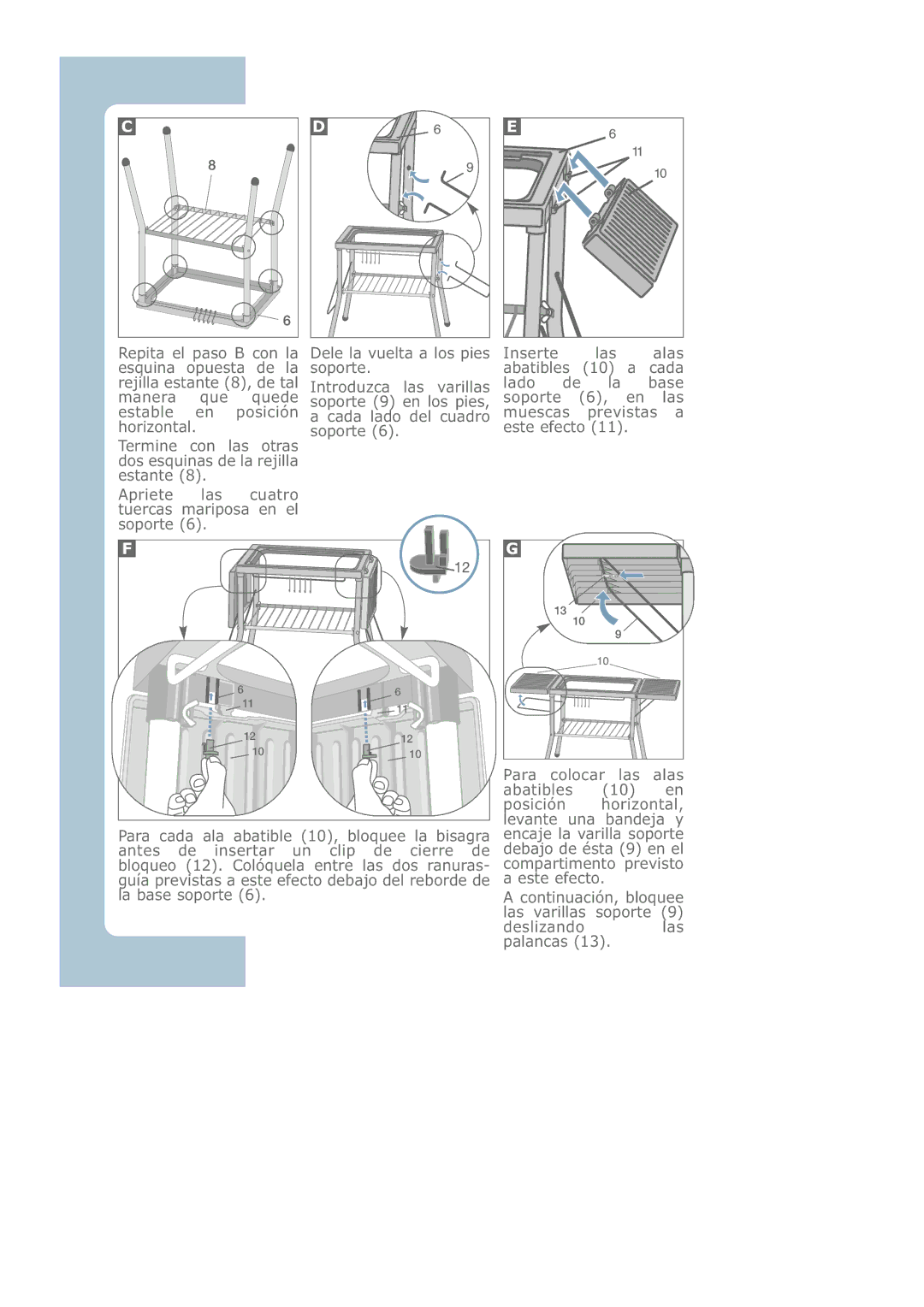 Groupe SEB USA - T-FAL CB6080 manual Antes de insertar un clip de cierre de 