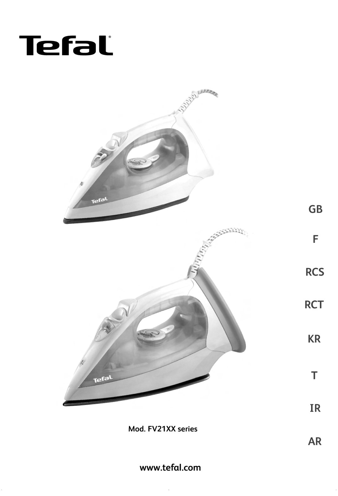 Groupe SEB USA - T-FAL FV21XX series manual Rcs Rct 