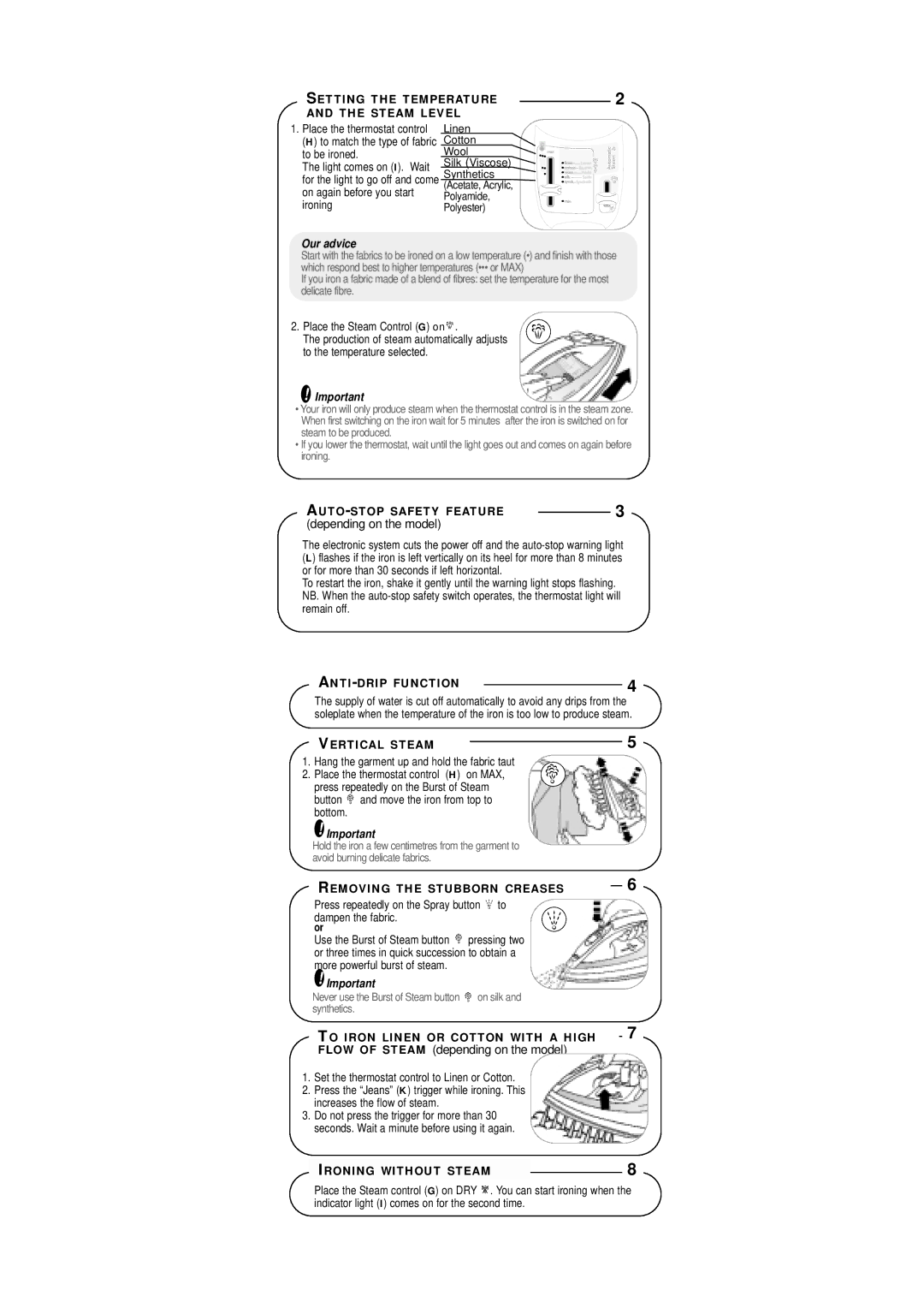 Groupe SEB USA - T-FAL Turbo Pro manual Depending on the model, Our advice 