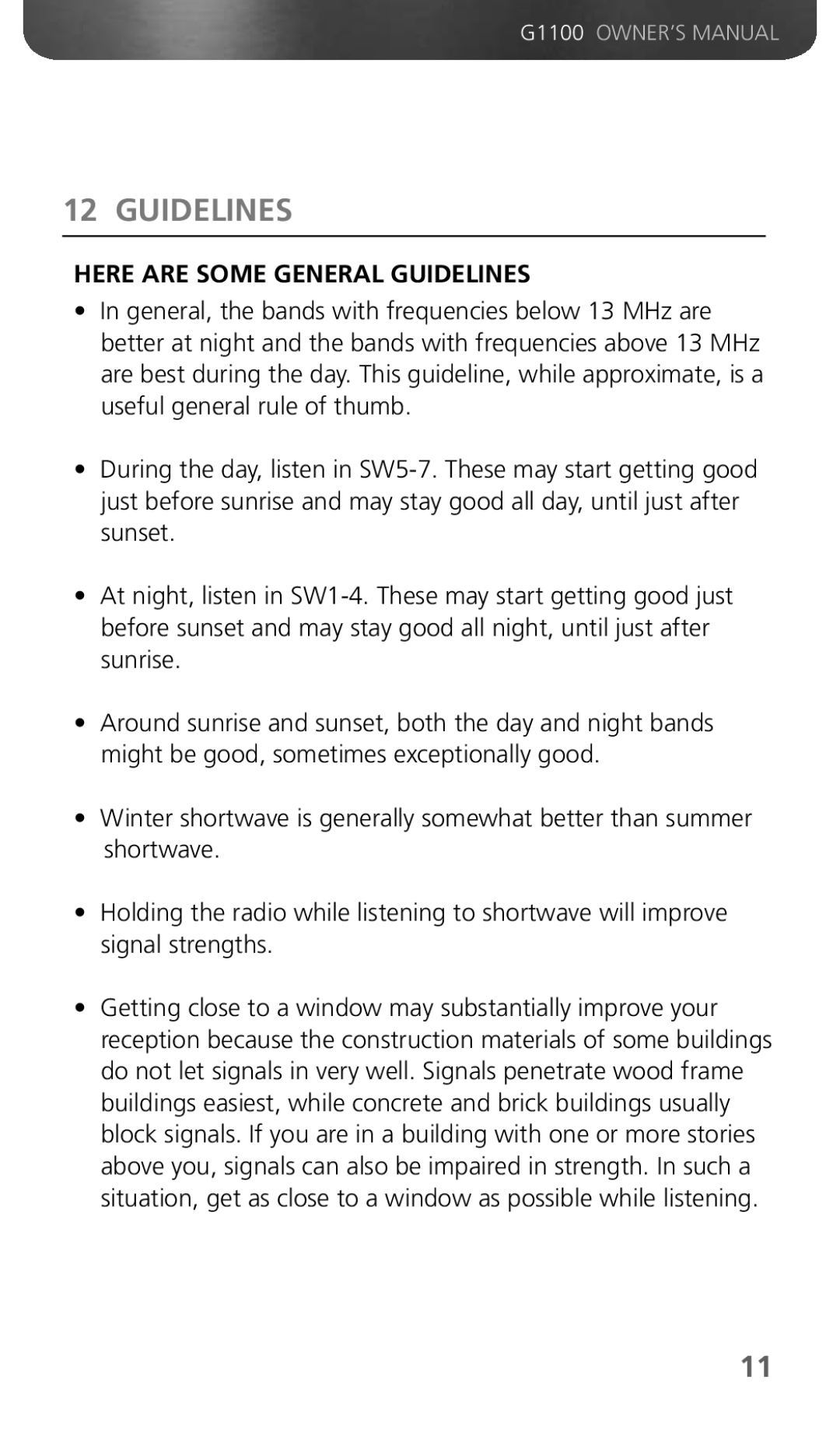 Grundig 300PEAM owner manual Here are Some General Guidelines 