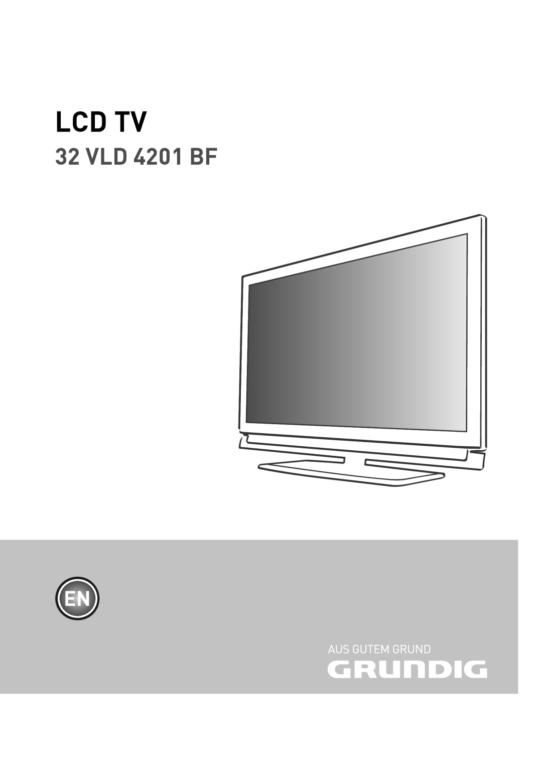 Grundig 32 VLD 4201 BF manual Lcd Tv 