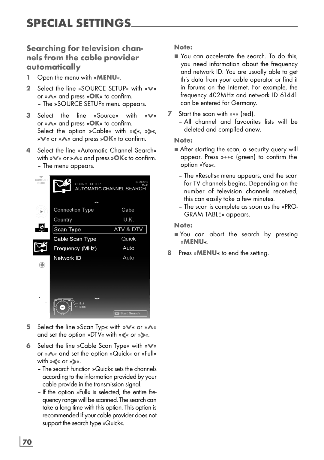 Grundig 32 VLD 8130 SL manual ­70 English 