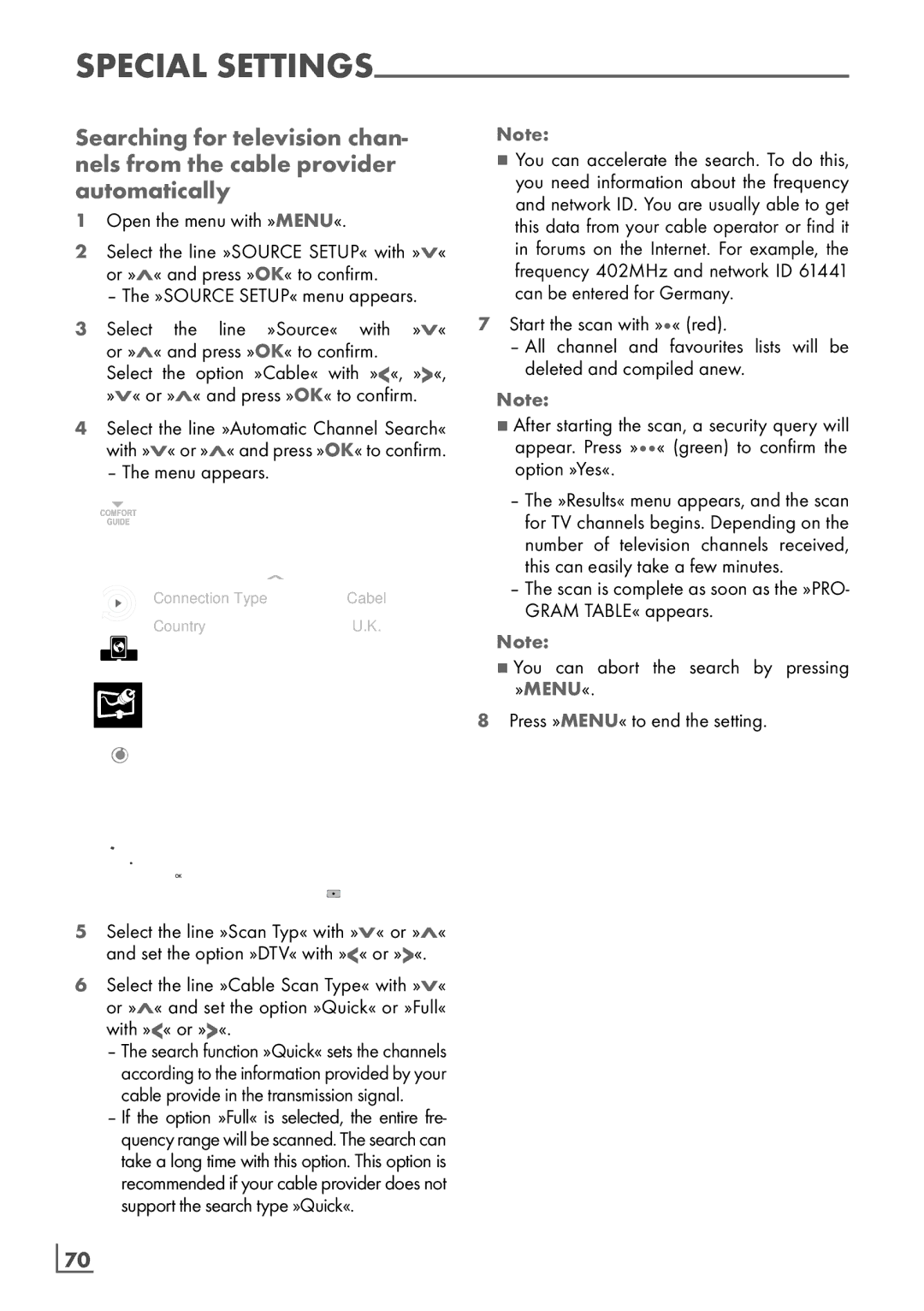 Grundig 32 VLE 8130 BL manual ­70 English 