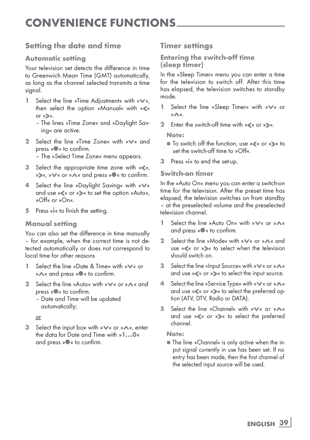 Grundig 32 VLE 8131 WF manual Setting the date and time, Timer settings 