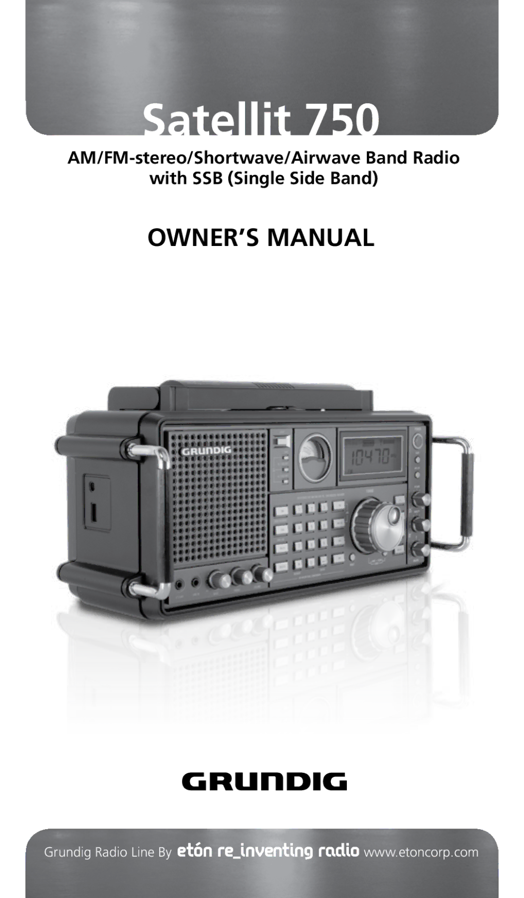 Grundig 750 owner manual Satellit 