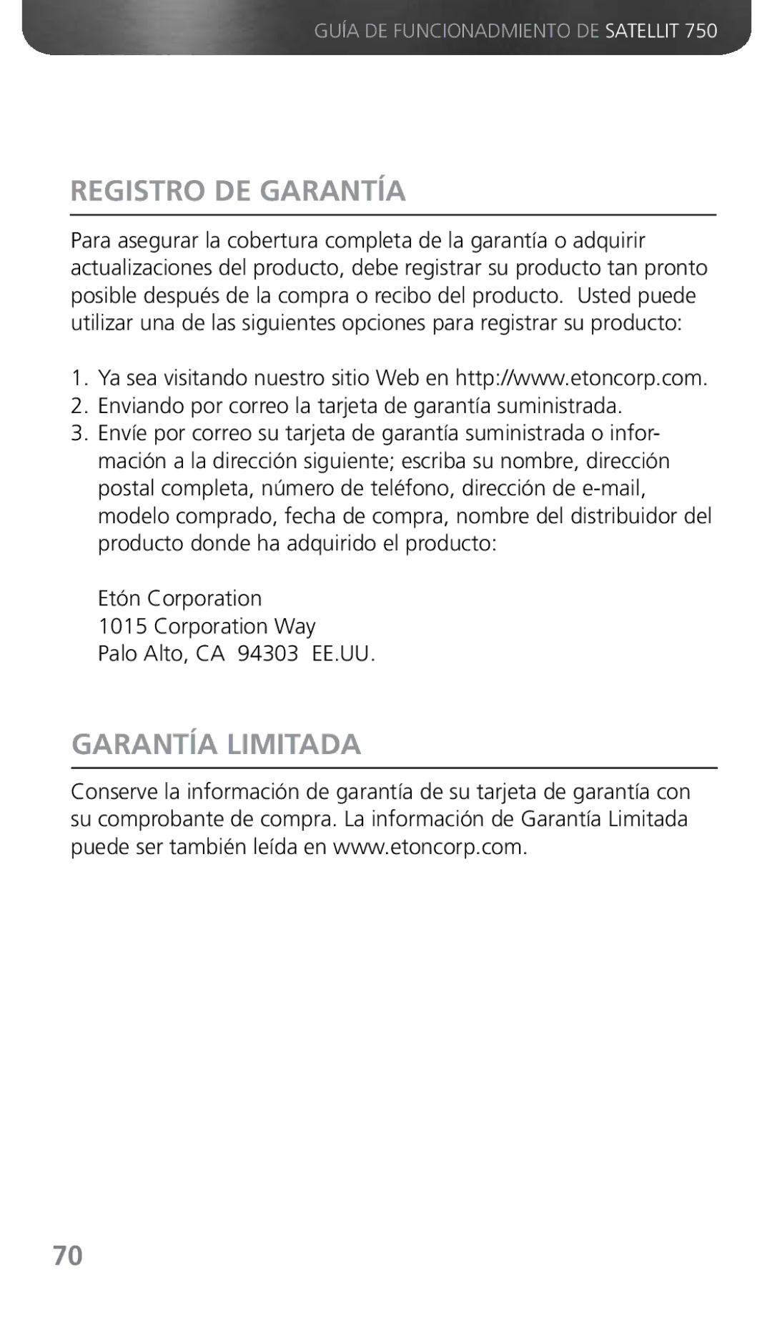 Grundig 750 owner manual Registro DE Garantía, Garantía Limitada 