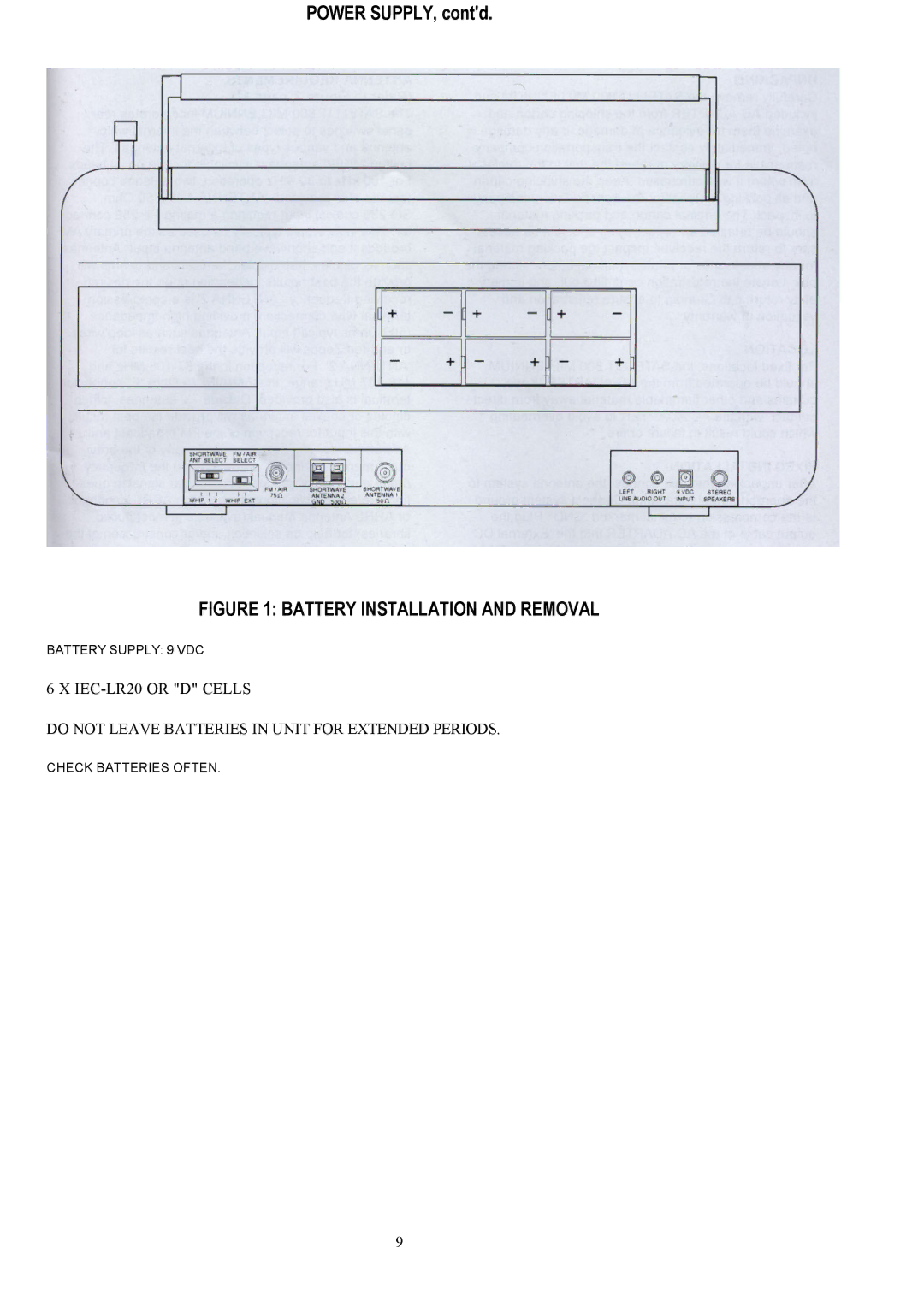 Grundig 800 MILLENNIUM manual Battery Installation and Removal 